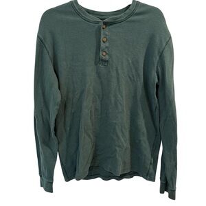 Sonoma Green Long Sleeve Henley
